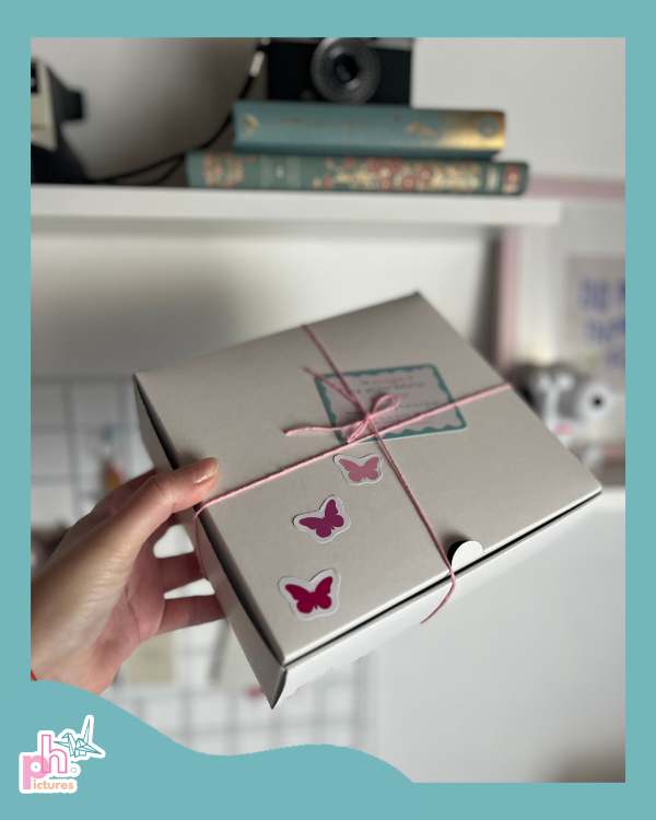 Producto - box + remera personalizada con sorpresa/propuesta - 3
