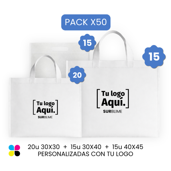 Producto - PACK X50 BOLSAS FRISELINA PERSONALIZADAS