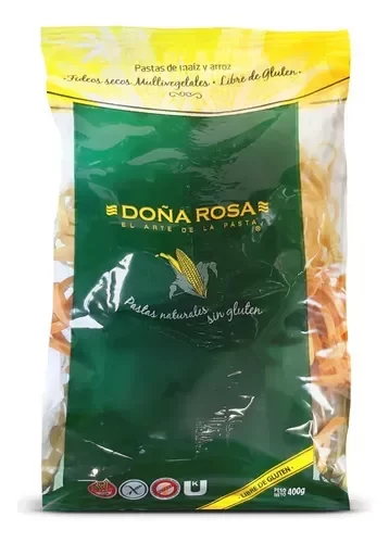 Producto - Fideos cinta multivegetal Doña Rosa x400grs. SIN TACC