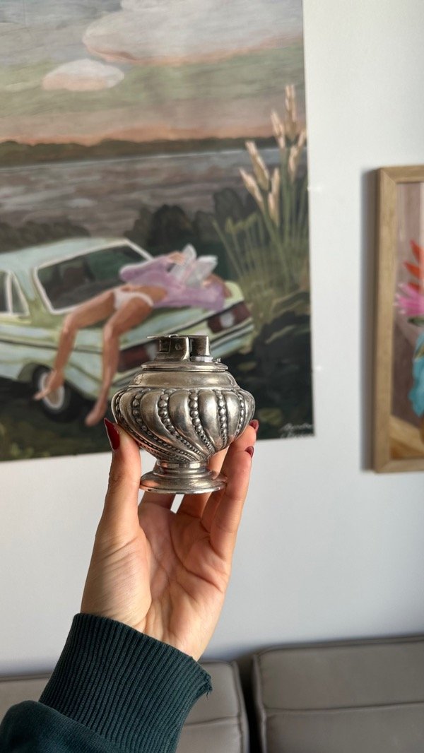 Producto - Encendedor ronson con baño de plata