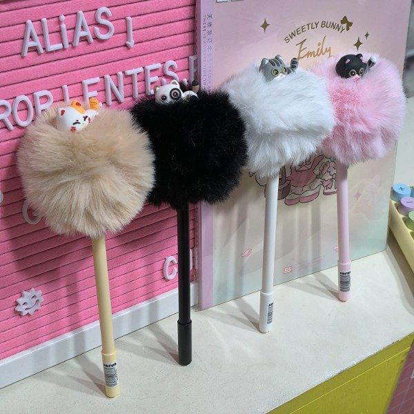 Producto - Bolígrafo Pompón gatito 20cm