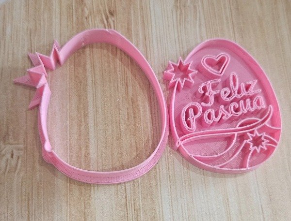 Producto - Huevo felices pascuas sello + cortante