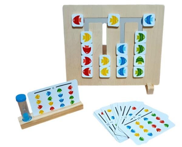 Producto - Juego Didactico Madera Secuencias Y Patrones Busca Caminos REVERSIBLE