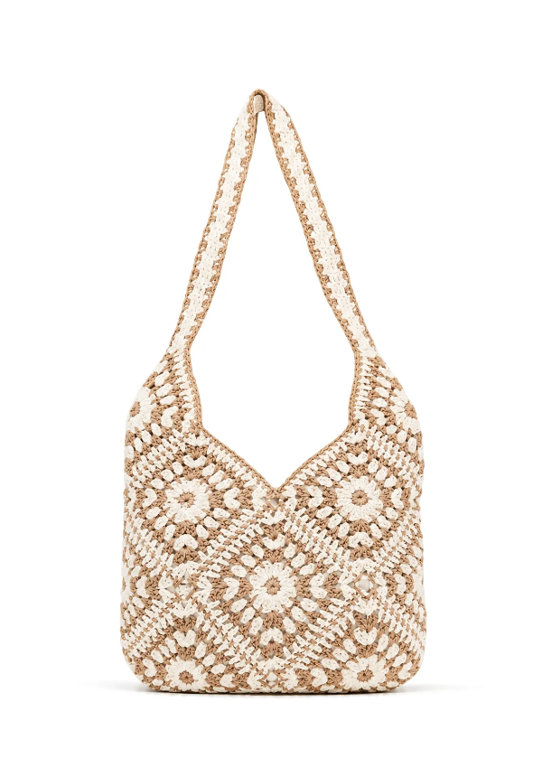 Producto - Bolso tejido Crochet Beige - 0