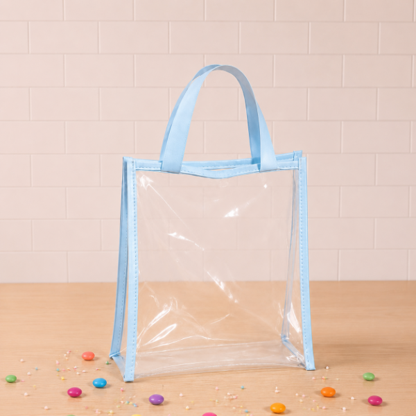 Producto - Bolsa de PVC transparente reutilizable con manija 15x20 cm - 1