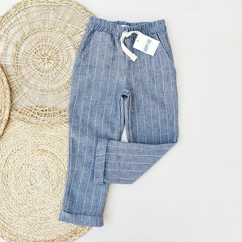Producto - Jogger Africa - AZUL RAYAS BLANCAS (2A al 10A)