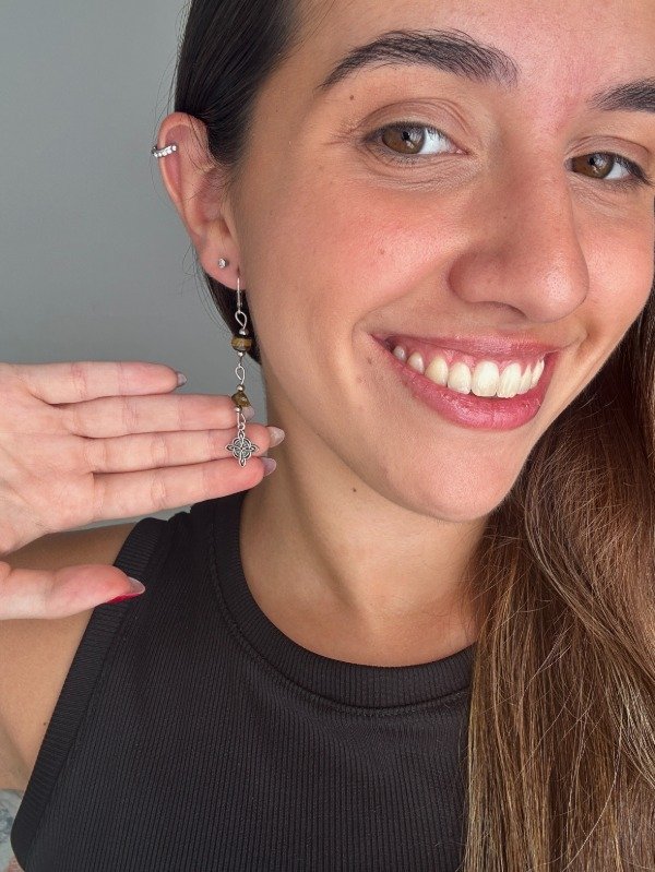 Producto - Aros Uma Ojo de Tigre - 0