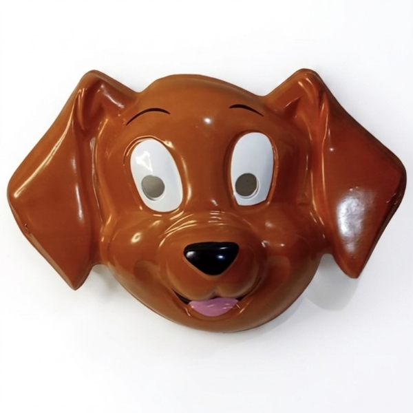 Producto - Mascara Plastica Perro Marrón