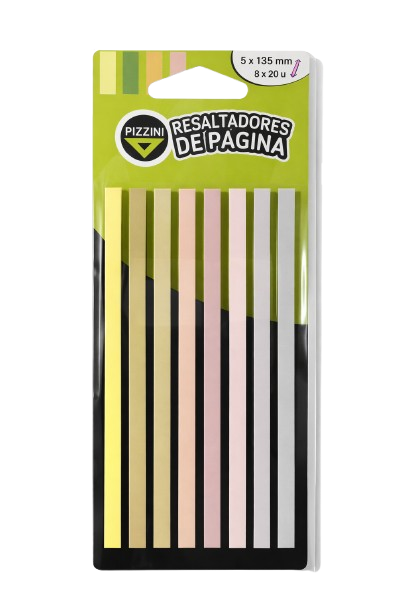 Producto - Resaltadores de Página Pizzini Pastel  Pack x 8 unidades