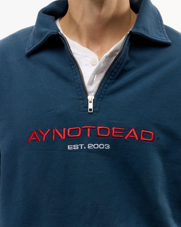 Producto - Polo Zipper Logo Azul Ay Not Dead - 1