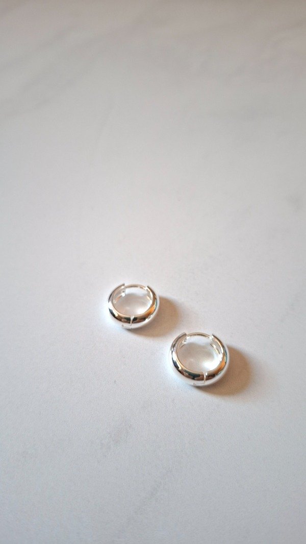 Producto - Argollas de acero blanco Sol I