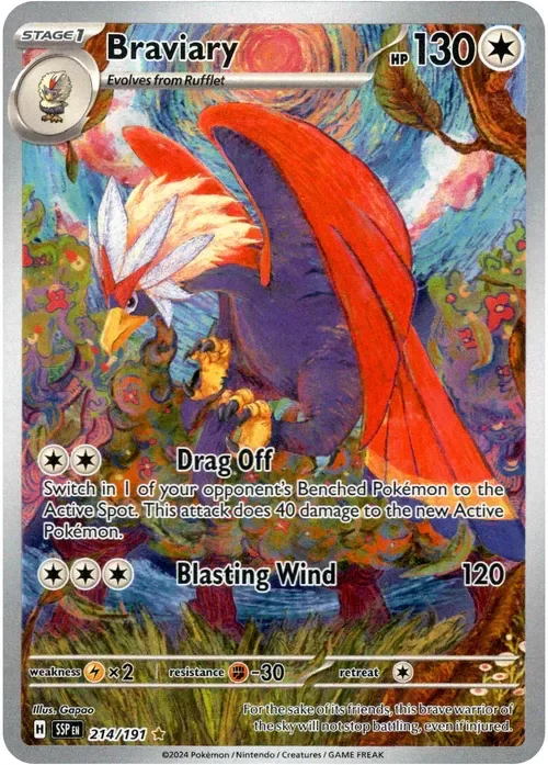Producto - Braviary - 214/191 - Surging Sparks - Holo