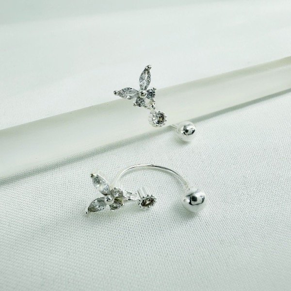 Producto - Piercing Mariposa Ombligo Plata 925 x unidad