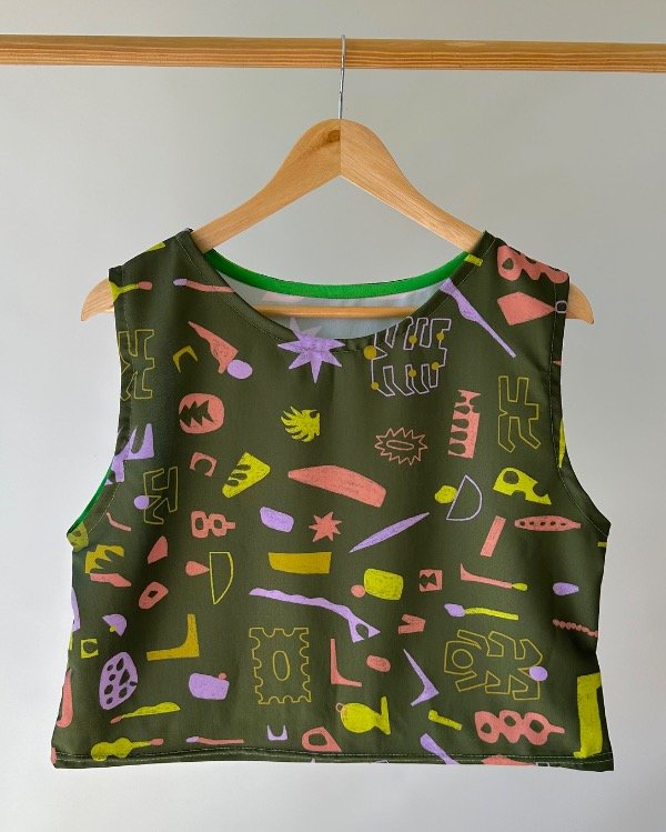 Producto - Musculosa Collage Verde