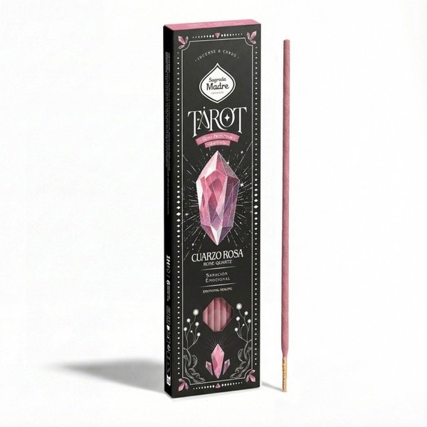 Producto - Sahumerio Tarot Gemas Cuarzo Rosa