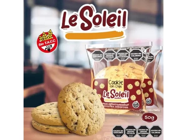 Producto - Cookie de vainilla con chips de chocolate Le Soleil