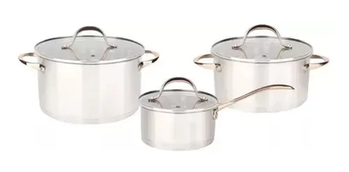 Producto - BATERIA DE AC INOX POR 6 PZAS ROSE HUDSON