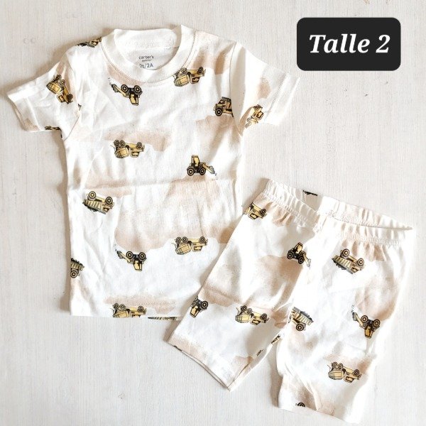 Producto - Pijama carters talle 2 blanco gruas