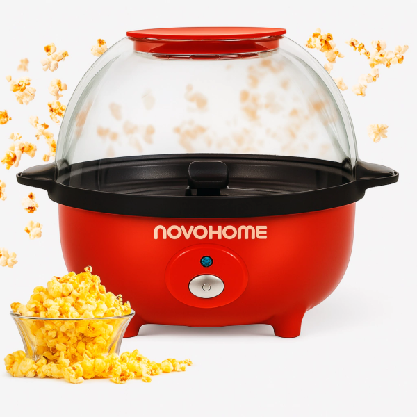 Producto - Pochoclera de aire caliente -capacidad 60g -650W -placa antiadherente -NovoHome