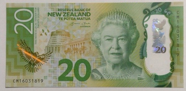 Producto - Nueva Zelanda 20 dólares UNC Polímero - 1