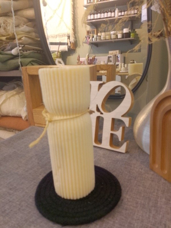 Producto - Vela de soja acanalada