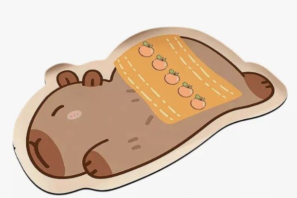 Producto - Alfombra Antideslizante de Goma para Baño Diseño capibara/carpincho