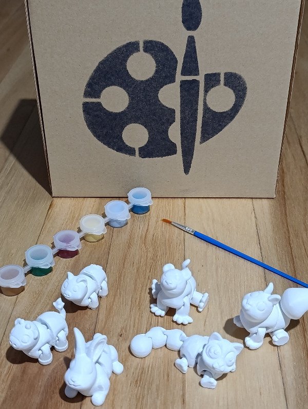 Producto - Set Para Pintar Animalitos - Con Valija Y Pinturas