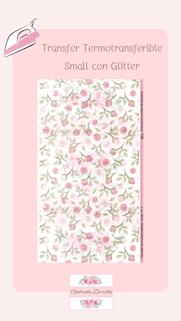 Producto - Transfer Termotransferible Small con Glitter N7