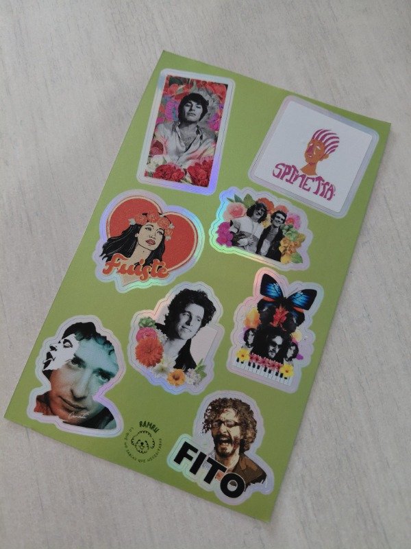 Producto - Planchitas de stickers - Música #007