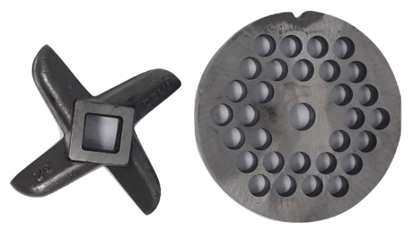 Producto - Disco y cuchilla Devi Afilable N 32 8 mm