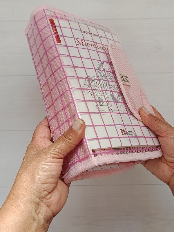 Producto - Cartu Jazmín Pocket rosa cuadritos - 1