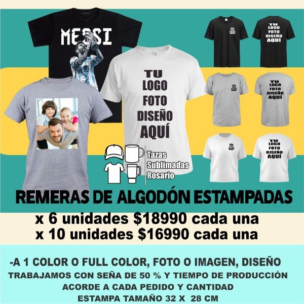 Producto - Remeras de Algodón Personalizadas para Eventos y Empresas