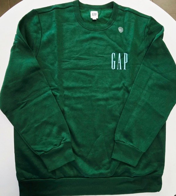 Buzo con friza gap talle XL verde