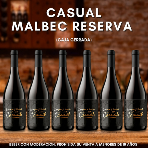 Producto - Caja Casual Malbec Reserva
