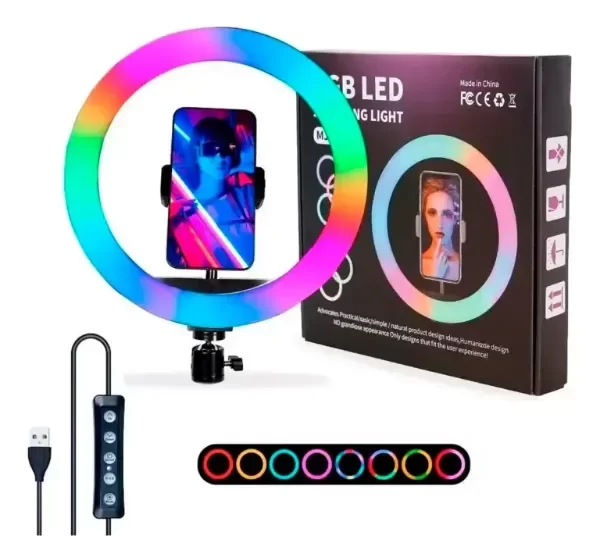 Producto - ARO DE LUZ RGB 10'' MJ26