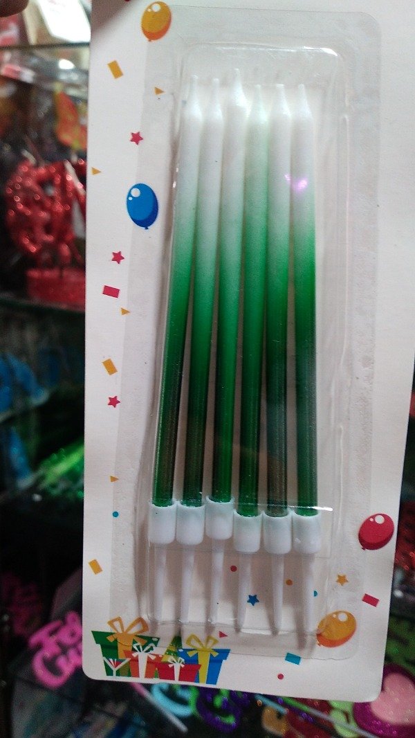Producto - VELA PALITO DEGRADE VERDE