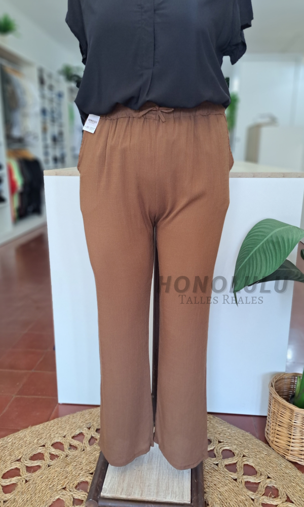 Producto - Pantalón de Lino Marron - 2