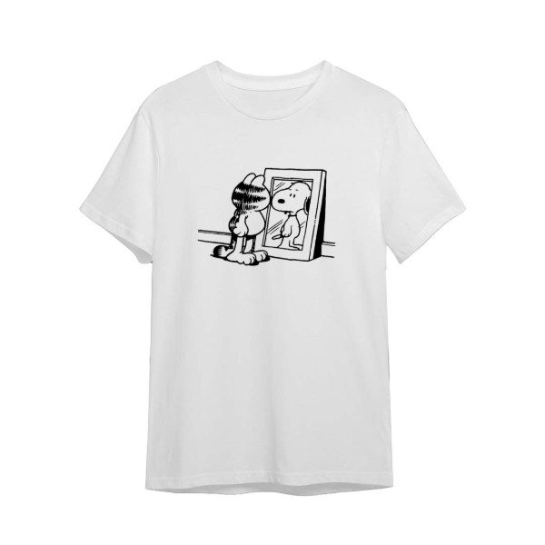 Remera Snoopy x Garfield