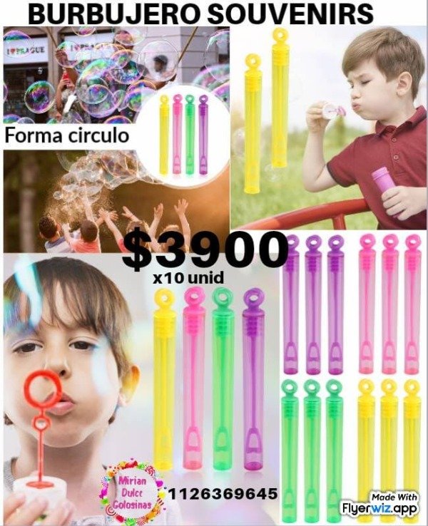 Producto - Burbujero circulo x 10 unidades cargado