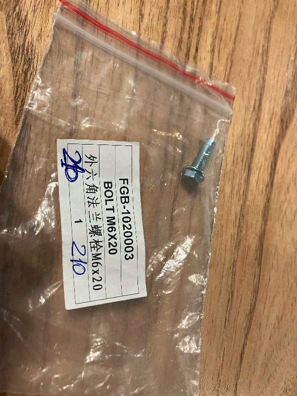 Producto - 210 - Tornillo M6X20 [1513]