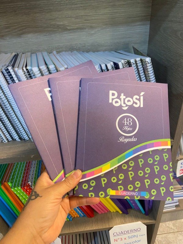 Producto - COMBO Cuaderno simple 48hj Potosi X3 unidades
