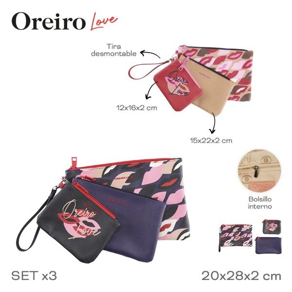 Producto - PORTACOSMETICOS TRIPLE OREIRO LOVE COD 29331
