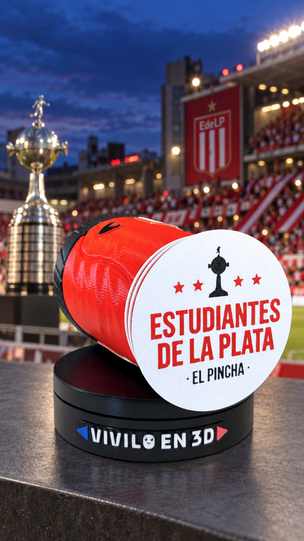 Producto - VASO CHOPP 500ML ESTUDIANTES DE LA PLATA CAMPEON DE AMERICA - 2