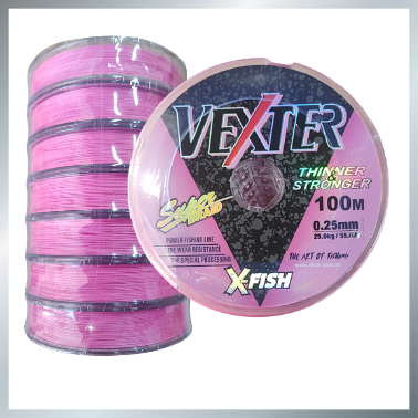 Producto - Multifilamento Vexter X-fish 4x 0.25 55lb rosa