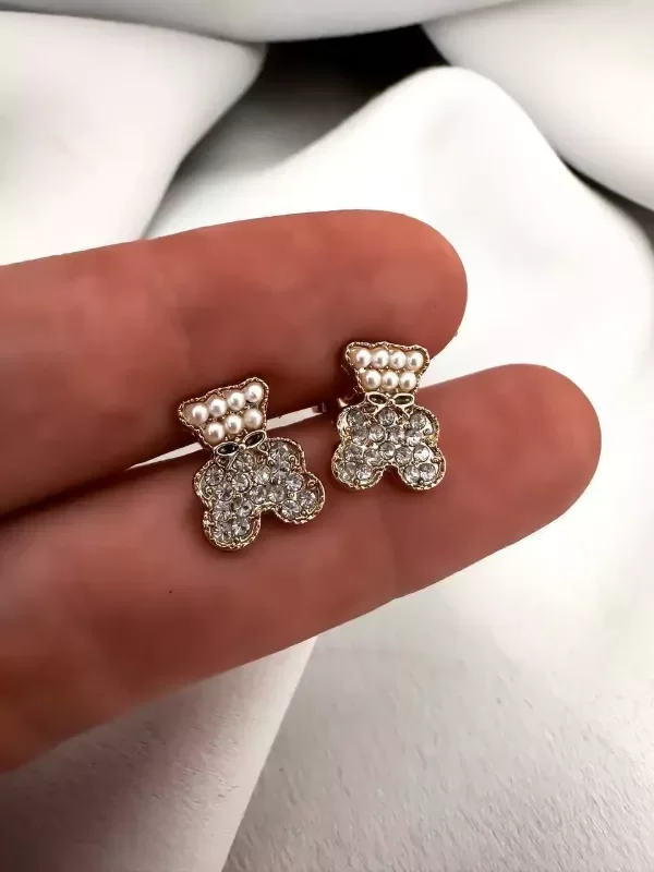 Producto - Aros osito perlado