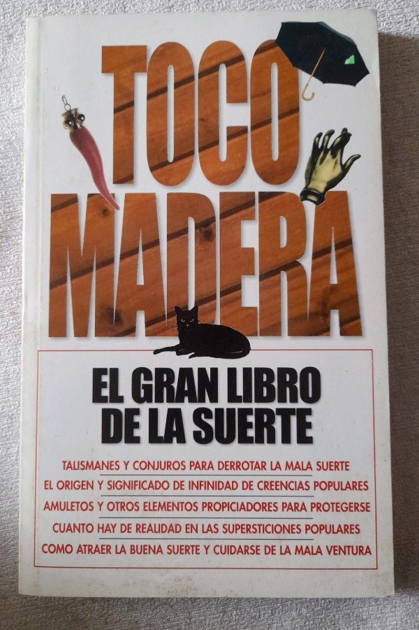 Producto - Toco Madera Libro De La Suerte - Diego Mileno - Libro Latino