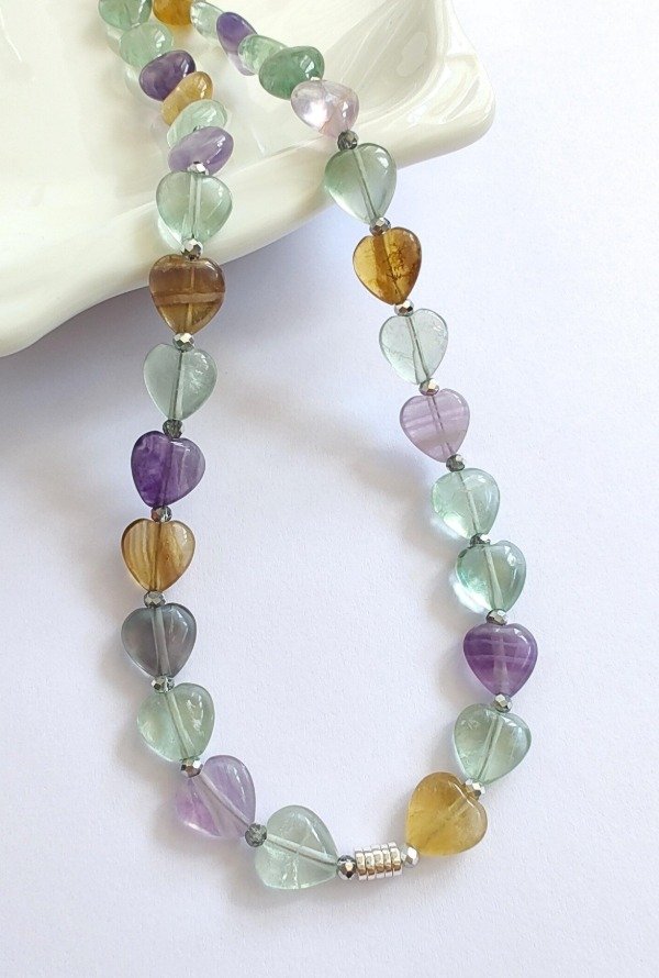 Producto - COLLAR LOVE FLUORITA