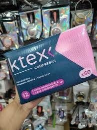 Producto - compresas campo de trabajo Ktex pack 50u (rosa/blanco)