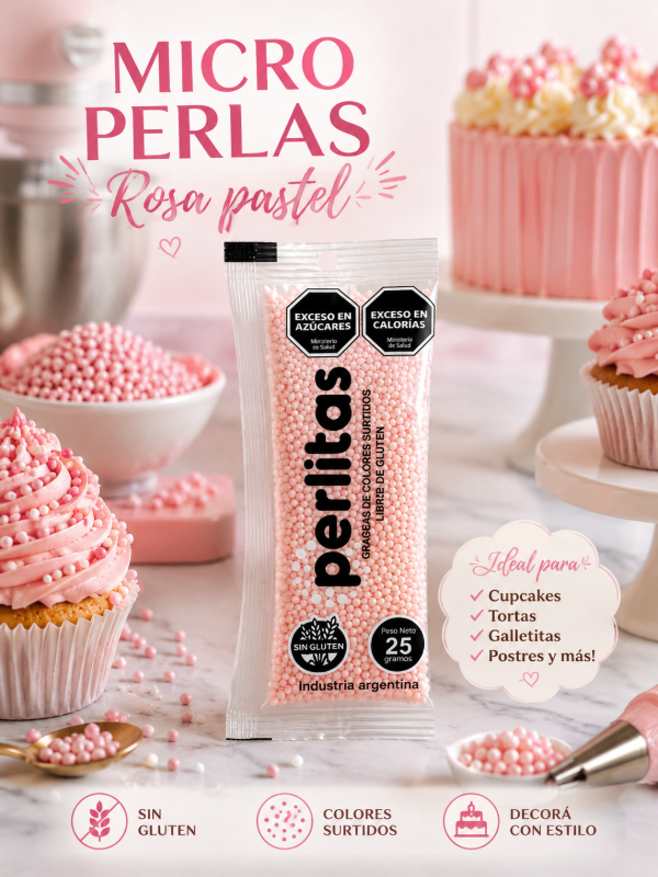 Producto - Microperlas rosa pastel
