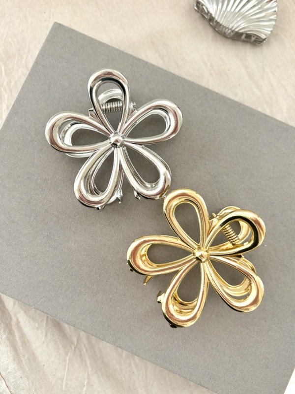Producto - Broches Metálicos Flor Grande